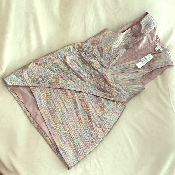 BNWT Topshop iridescent metallic cocktail dress